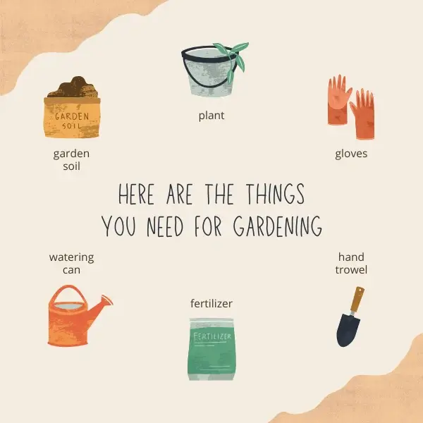 Fertilizers and tools for gardening